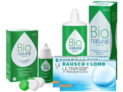 Lentes de Contato Bausch+Lomb ULTRA for Astigmatism + BioNatural - Packs