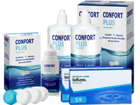 Lentes de Contato Soflens 59 + Confort Plus - Packs
