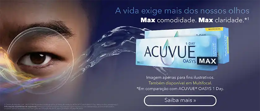 Acuvue Oasys Max 1-Day - A vida exige mais dos nossos olhos