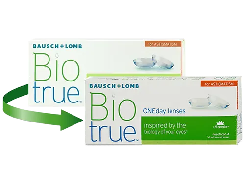 Lentes de Contacto Biotrue OneDay for Astigmatism