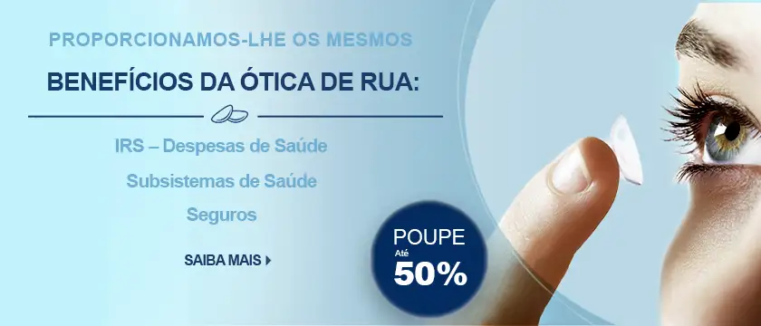 Subsistemas de Saúde, Seguros e IRS em Lentes de Contacto 365